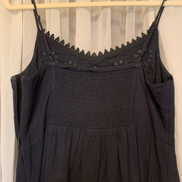 Black Old Navy linen / cotton midi dress, size S/P - Picture 5 of 6